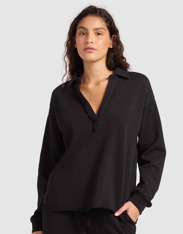 Seafolly - French Terry Polo Popover
