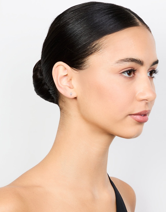 Lovisa - Surgical Steel Pearl Diamante Flat Back Earrings