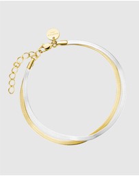 Rosefield - Snake Duotone Necklace and Bracelet Set
