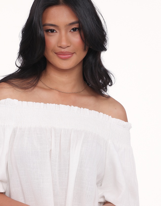 Petal & Pup - Quinlan Off Shoulder Top - White