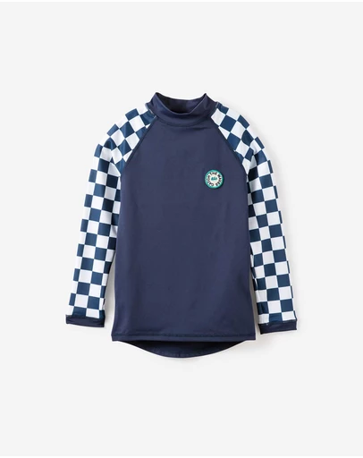 Cotton On Kids - Flynn Long Sleeve Raglan Rash Vest