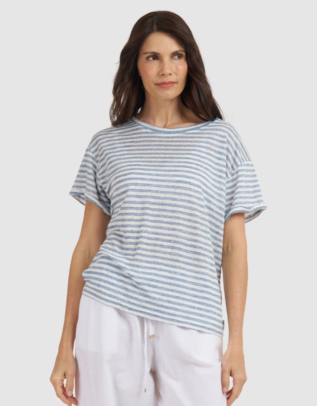 CAMIXA - Francy Linen Jersey T-Shirt Top