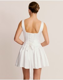 Six Stories - Scoop Neck Skater Mini Dress