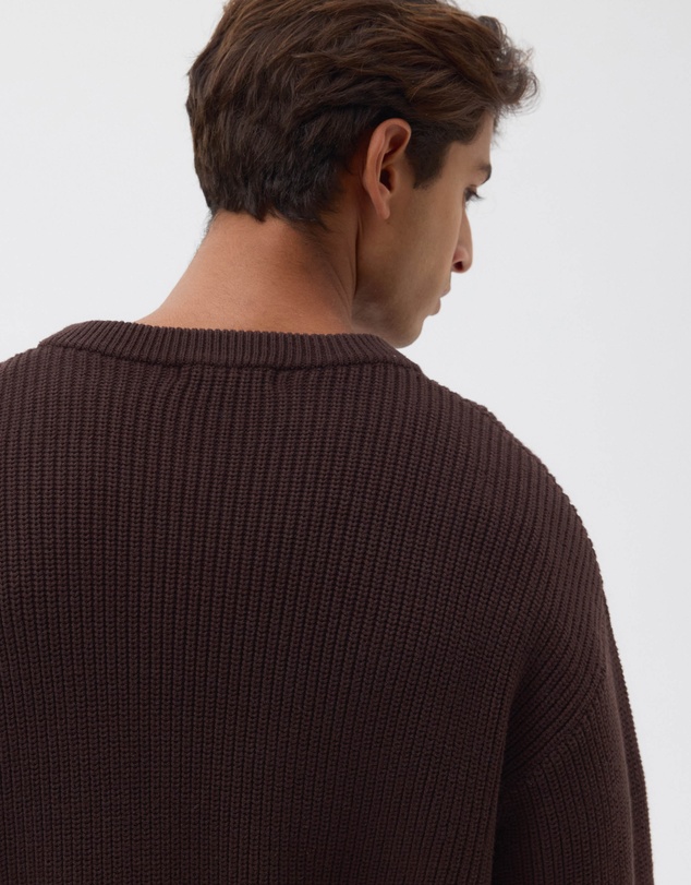 AERE - Organic Cotton Fisherman Rib Jumper
