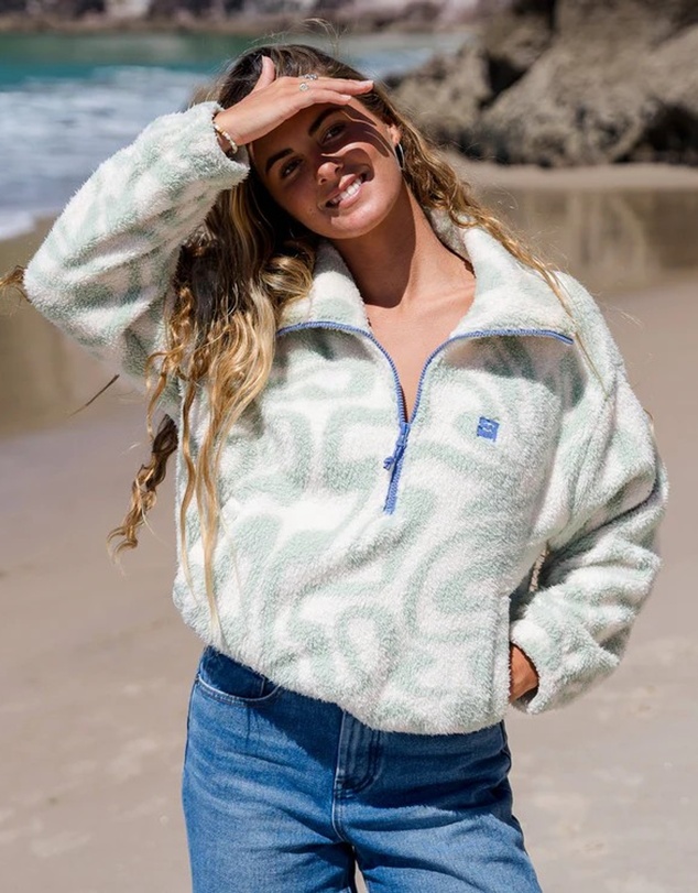 Billabong - Womens Barra Half Zip Pullover