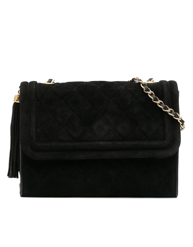 Pre-Loved by Azura Reborn - Pre-Loved Quilted Suede Tassel Flap