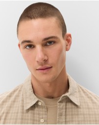 UNISON - Check Cord Regular Fit Shirt