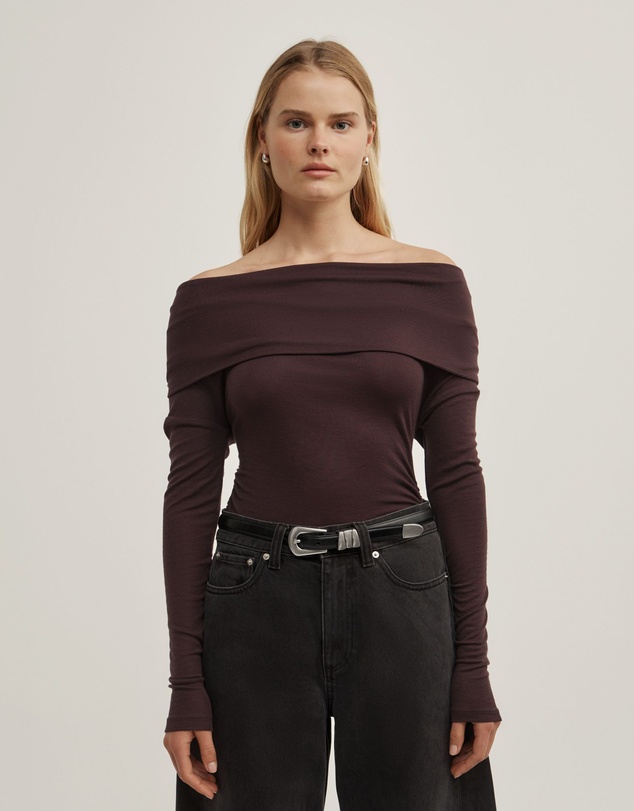 Witchery - Off Shoulder Long-sleeve Top