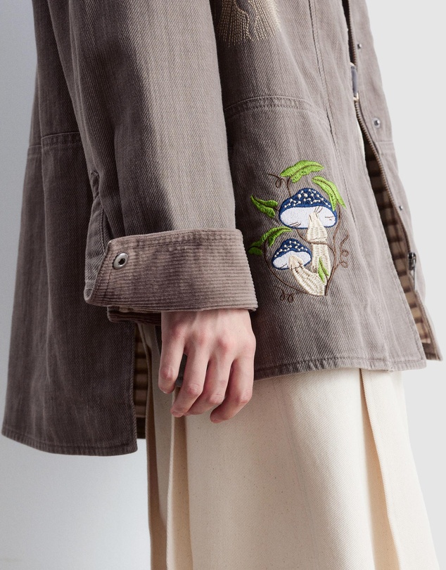 & Other Stories - Embroidered Shirt Jacket