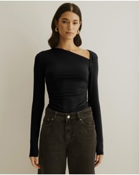 Atmos&Here - Asymmetric Long Sleeve Top