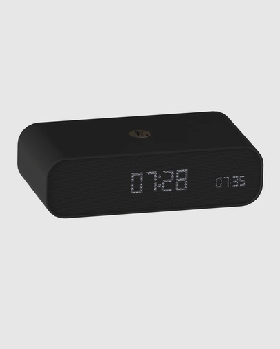 Kreafunk - Kreafunk Wakie Alarm Clock Qi Charger + Bluetooth - Black