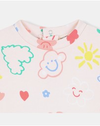 Billieblush - Graphic Print Fleece Sweater Dress - Babies