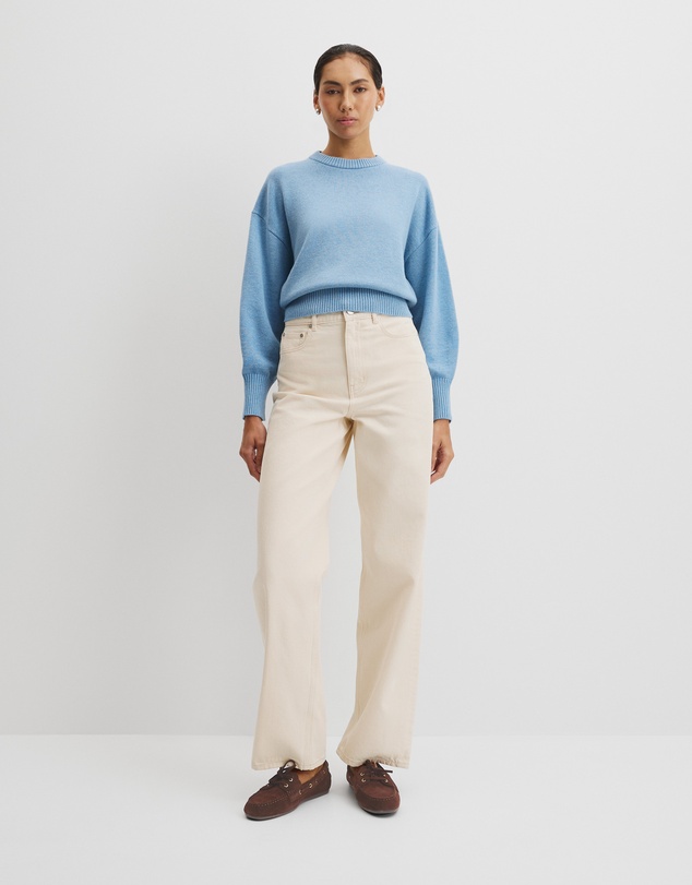 Country Road - Crop Crew Neck Knit