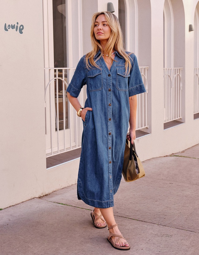 Ceres Life - Sloane Short Sleeve Midi Dress