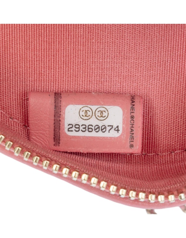 Pre-Loved by Azura Reborn - Pre-Loved CC Embossed Caviar Camellia Round Clutch With Chain