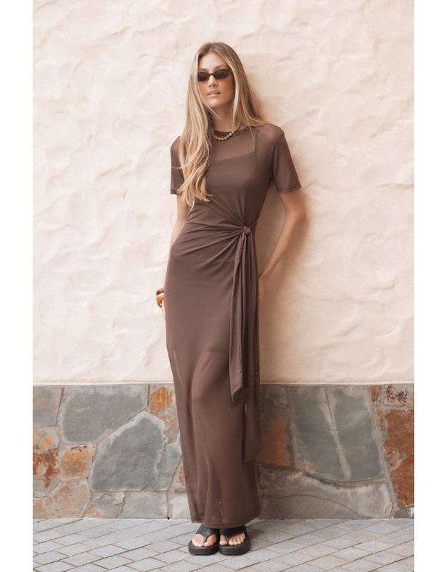 Petal & Pup - Marcello Maxi Dress - Dark Brown