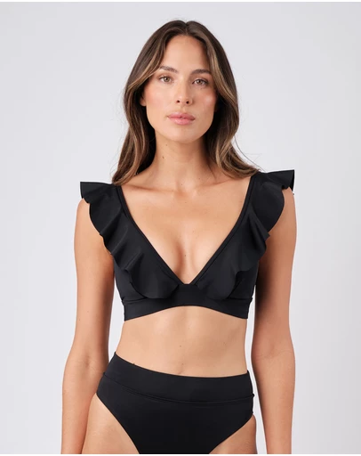 UNE PIECE - Frill Never Say Never Bralette Bikini Top