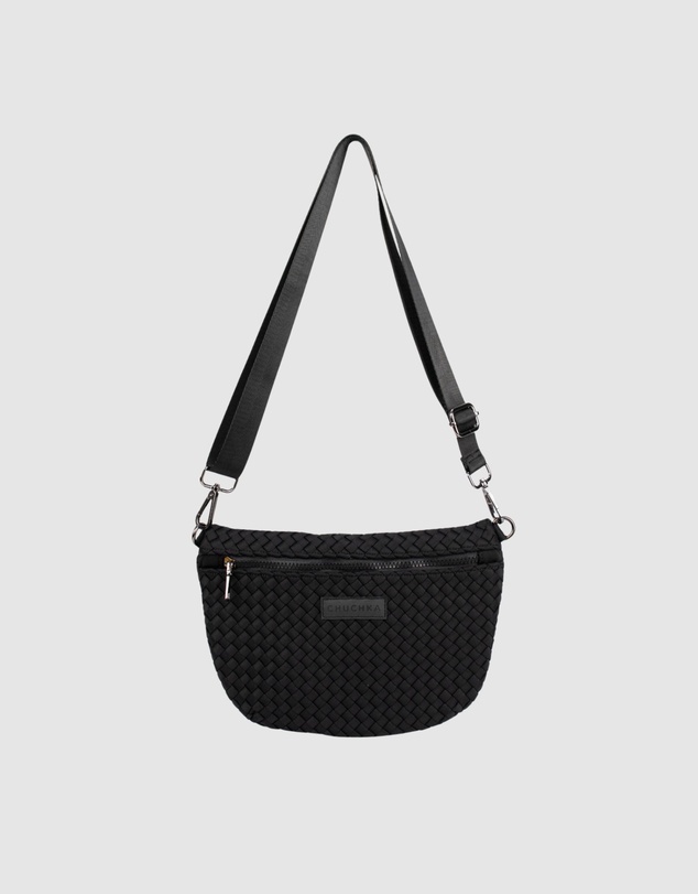 Chuchka - Woven Neoprene Belt Bag Black