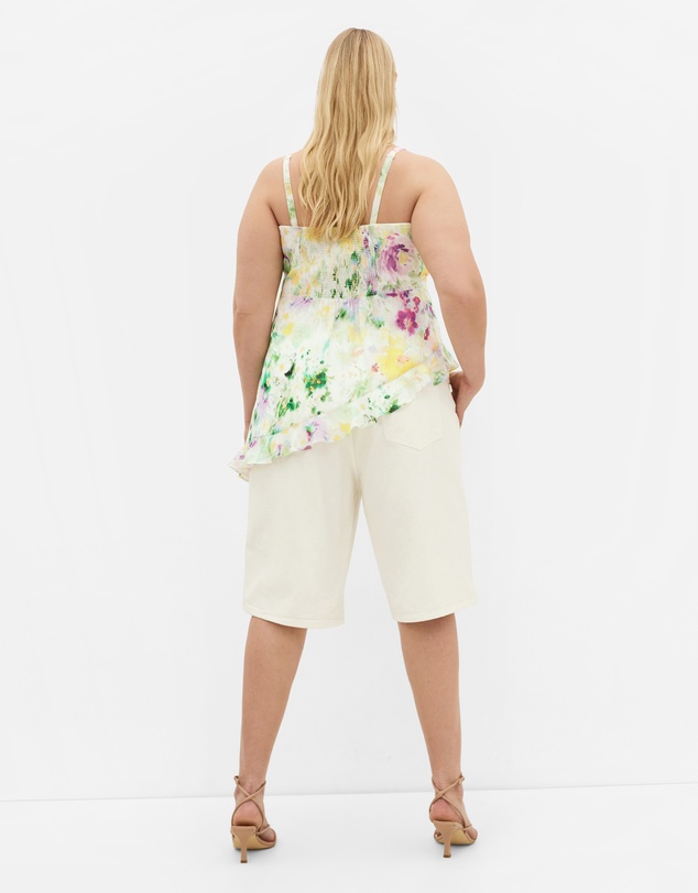 City Chic - Skai Asymmetrical Print Top