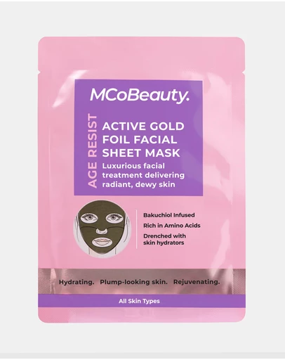 MCoBeauty - Age Resist Active Gold Foil Facial Sheet Mask