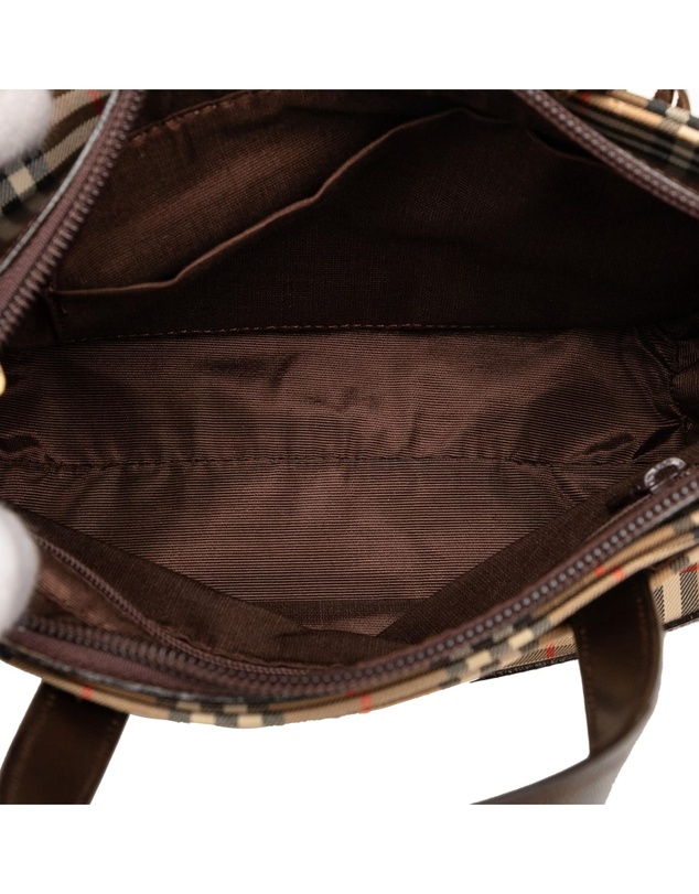 Pre-Loved by Azura Reborn - Pre-Loved Haymarket Check Canvas Handbag