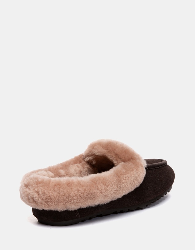 EVERAU - Australian Shepherd Ugg Noelle Cow Suede Upper Loafer Oxfords Flats