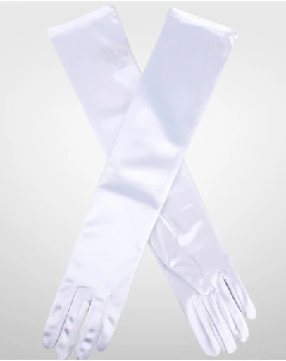DENTS - Long Above Elbow Satin Gloves