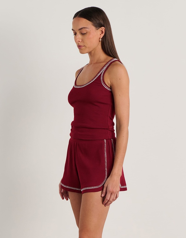 Jag - Celina Blanket Stitch Tank