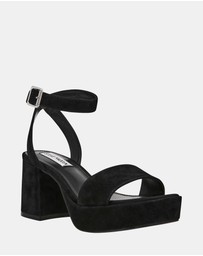Steve Madden - Mercerr Black Suede Heels