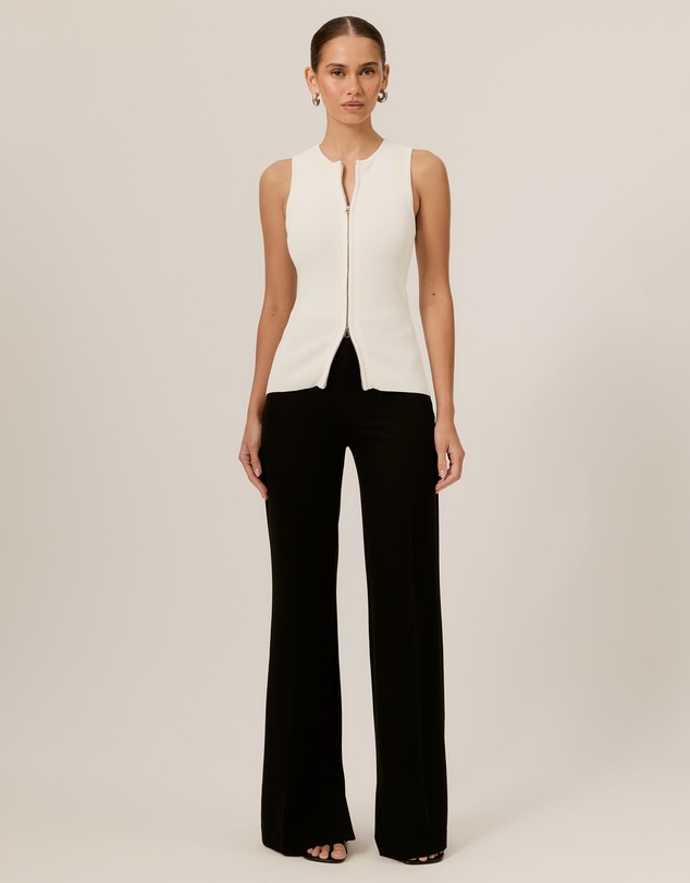Tussah - Paris Ribbed Knit Zip Top