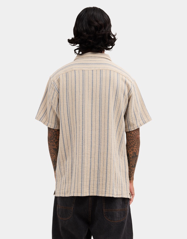 RVCA - Mens Vacancy Stripe Short Sleeve Shirt
