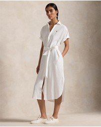 Polo Ralph Lauren - Linen Short-Sleeve Shirt Dress