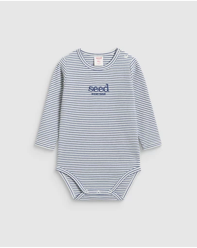 Seed Heritage - Core Rib Logo Bodysuit