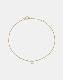 Zoe Olivia - 9K Gold Initial L Bracelet