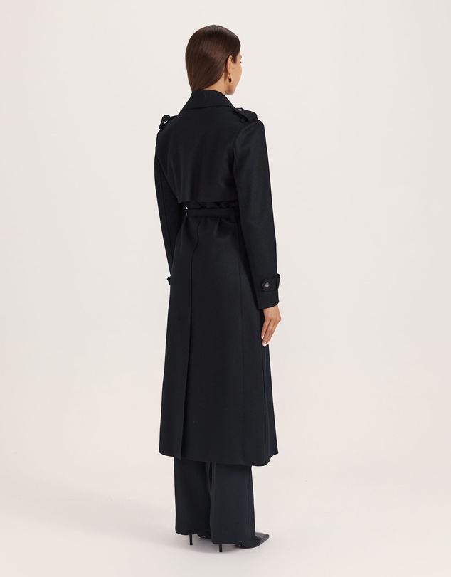 SABA - Karla Wool Longline Trench Coat