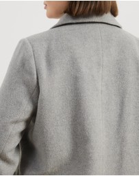 Atmos&Here Curvy - Romy Wool Blend Coat