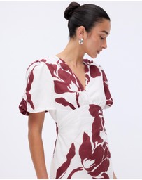 Minima Esenciales - Amaya Puff Sleeve Maxi Dress