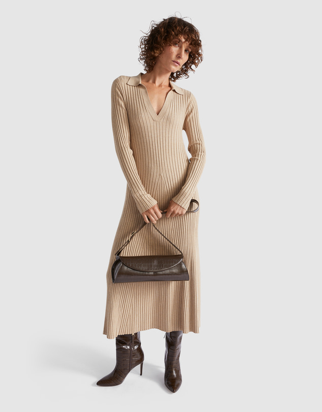 seed knit dress Rib Polo by Heritage Online | THE ICONIC toronto dress