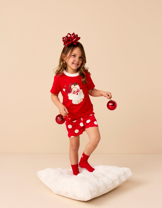 Rock Your Kid - Signature PJ Set in Holiday Red