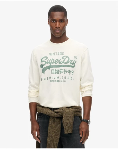 Superdry - Classic Vintage Logo Graphic Long Sleeve Top