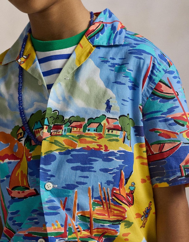 Polo Ralph Lauren - Andy Camp SS Button Front Shirt - THE ICONIC EXCLUSIVE - Kids-Teens