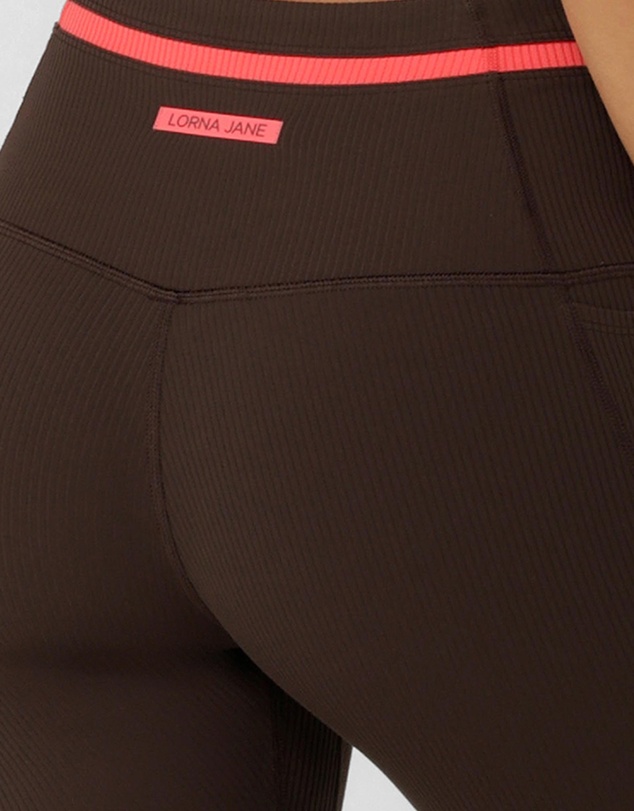 Lorna Jane - Circuit Luxe Rib 3/4 Capri Leggings