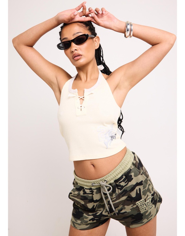 Neon Hart - Waffle Halter Top