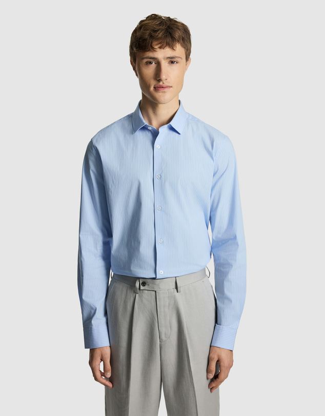 yd. - Linear Slim Stretch Dress Shirt