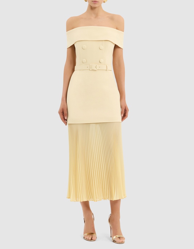 Rebecca Vallance - Muriel Off the Shoulder Midi Dress