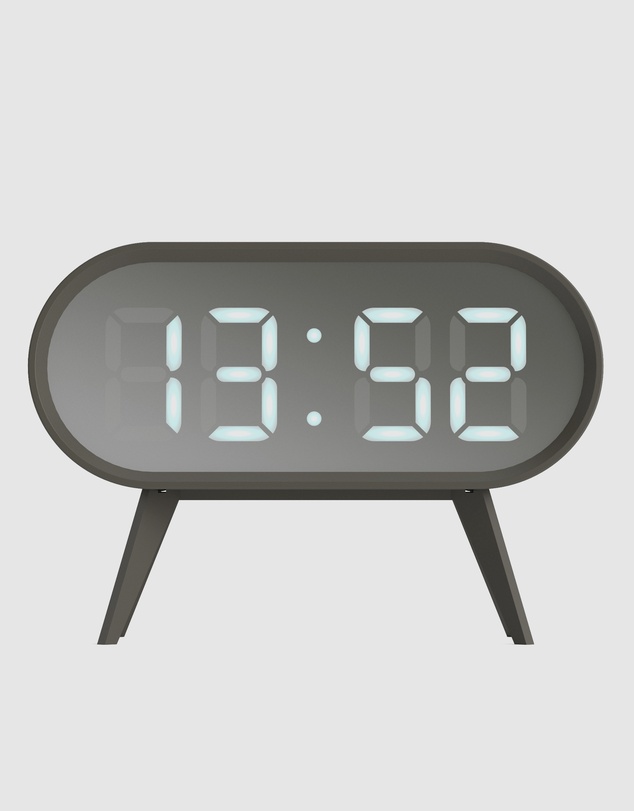 Newgate - Newgate Space Hotel Cyborg Led Alarm Clock Grey