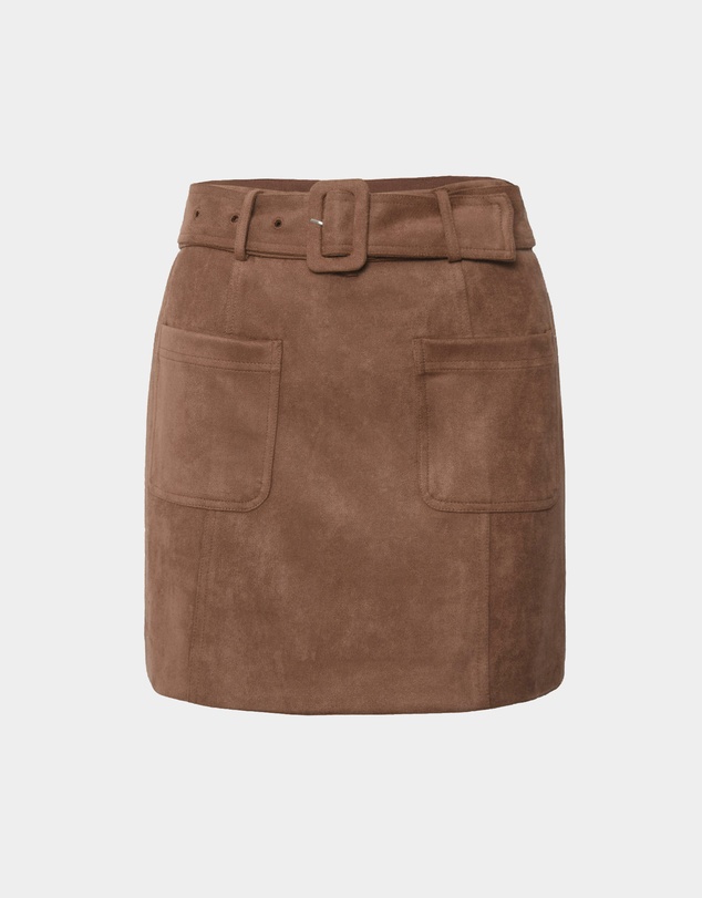 Forcast - Julie Faux Suede Mini Skirt
