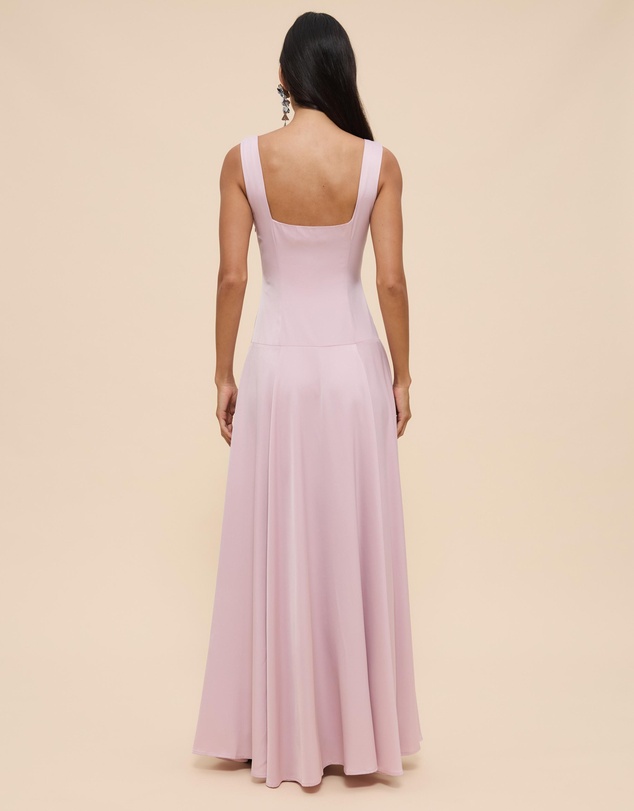 CHANCERY - Serena Drop Waist Square Neck Maxi Dress