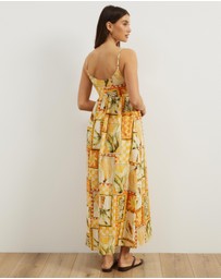 Atmos&Here - Alex Linen Blend Empire Waist Midi Dress