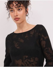 Calli - Jasmina Floral LS Knit Top